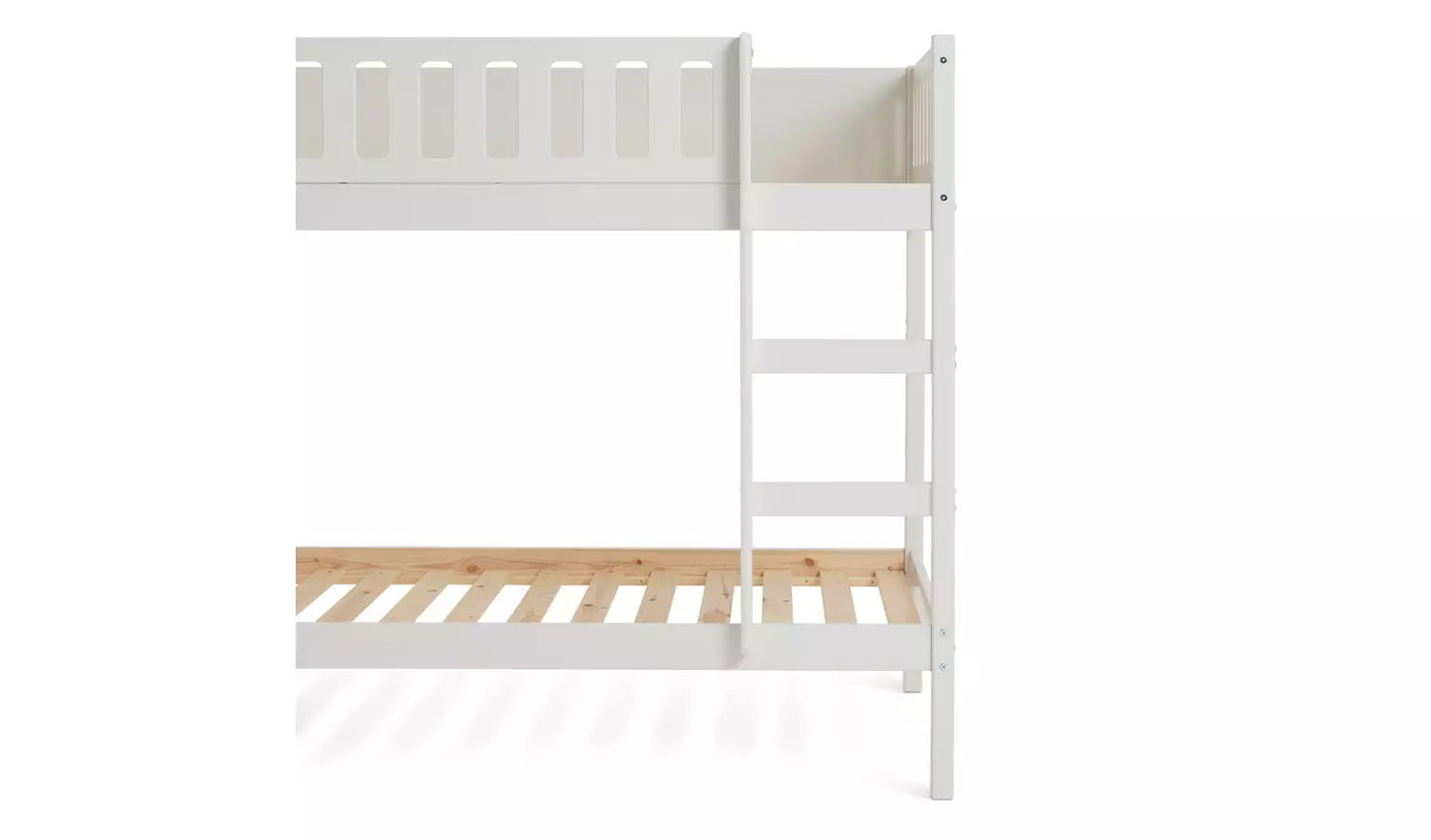 Habitat Ronnie Bunk Bed Frame - White - with MATTRESS